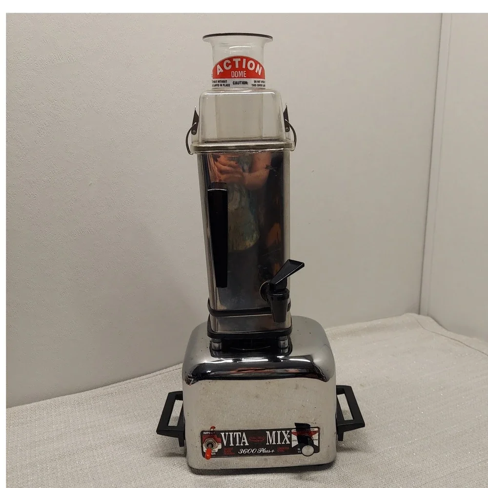 Vintage VitaMix 3600 Plus Commercial Blender Stainless Steel Model 479043C Works